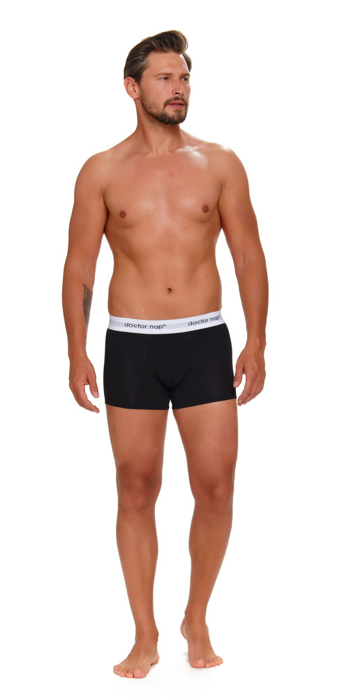 5277 bokserki męskie 3-pak Doctor Nap - black melange red