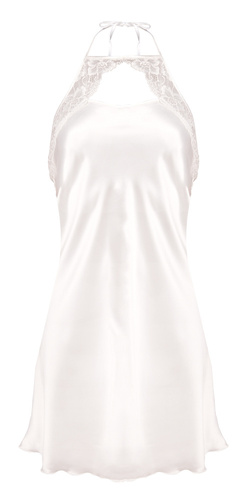 Irma Halka satynowa koszulka damska DKaren - jasny ecru