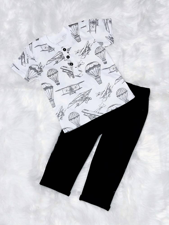 Aviator Koszulka dziecięca krótki rękaw Bambarillo biały