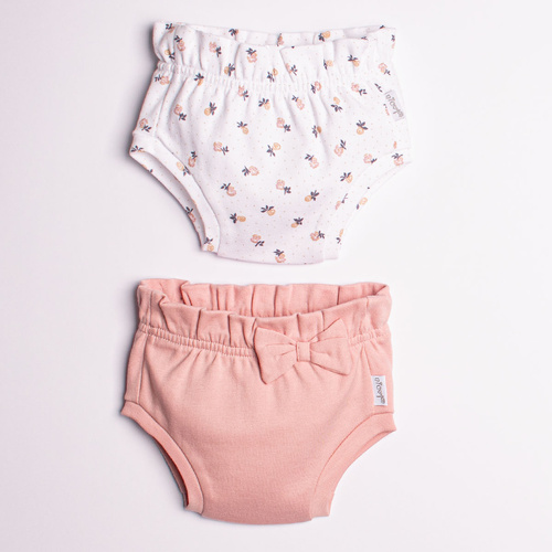 Bloomersy niemowlęce Nicol 220087 2-pak bawełna Oeko-Tex róż kwiatki