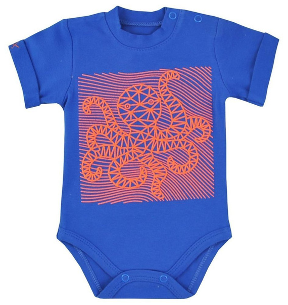 Body niemowlęce krótki rękaw "OŚMIORNICA" Koala-grafitowy