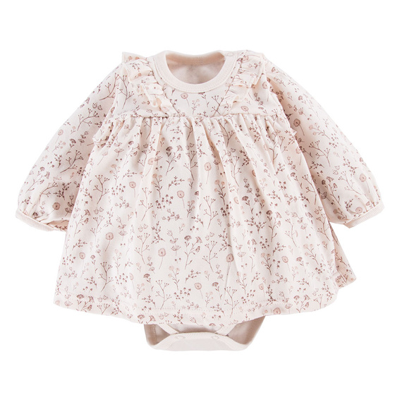 Bloom Tunika niemowlęca z długim rękawem Eevi - ecru druk