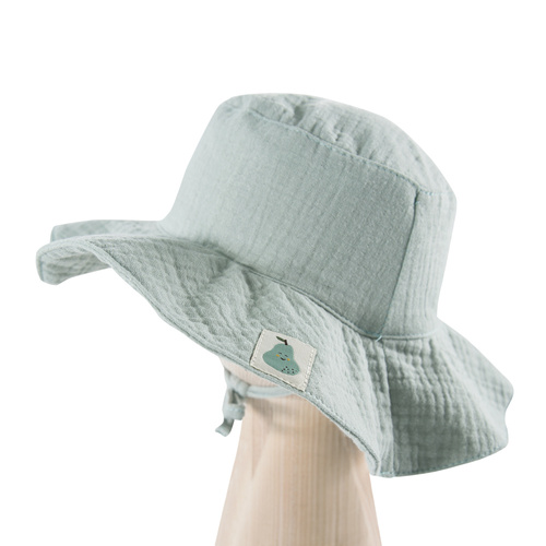 Pearfect kapelusz muślinowy dla dziecka Eevi-zielony