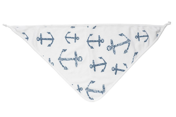 4226CHB "BLUE SEA" Chusta apaszka niemowlęca Makoma biały