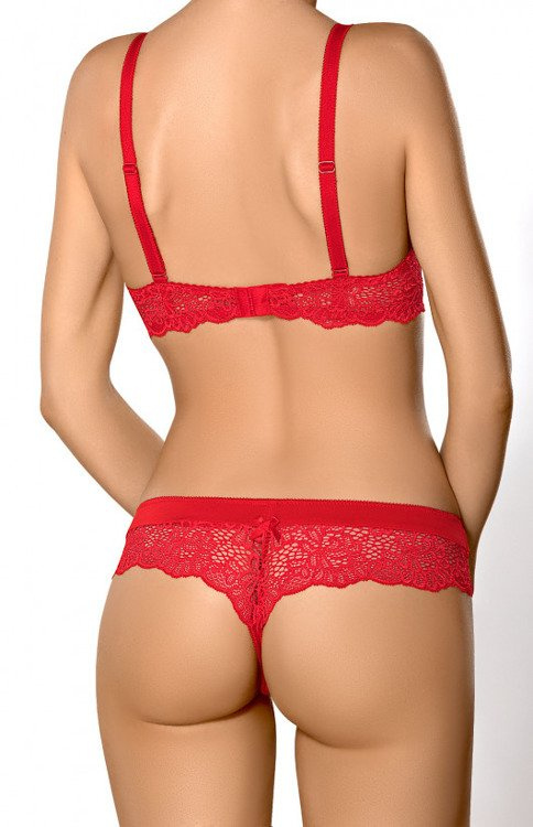  Claudia Braletka Biustonosz push-up Nipplex czerwony