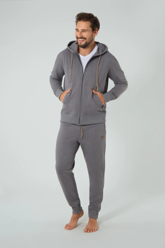 Darwin Spodnie dresowe męskie Italian Fashion - melanż