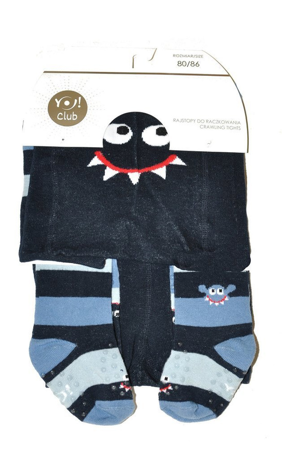 Rajstopy do raczkowania art.RA 25 mix kolor-chłopczyk