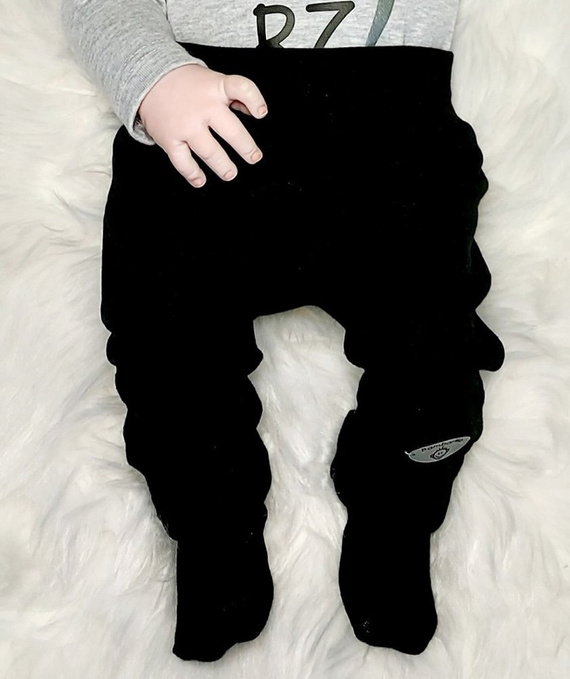 "Julek" Spodnie niemowlęce Bambarillo granatowy