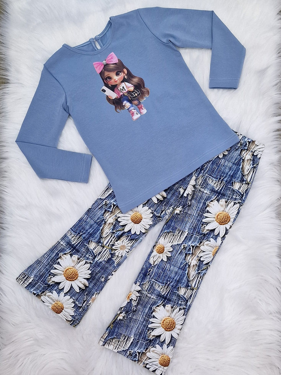 Doll Bluzka długi rękaw Bambarillo niebieski