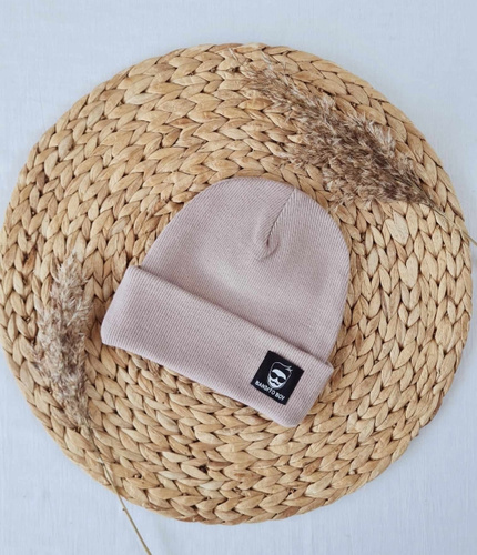 2415P Bandito boy Czapka prążek podwójna Marija - zgaszony fiolet