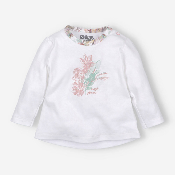 Magic Flowers Bluzka z bawełny organicznej Nini