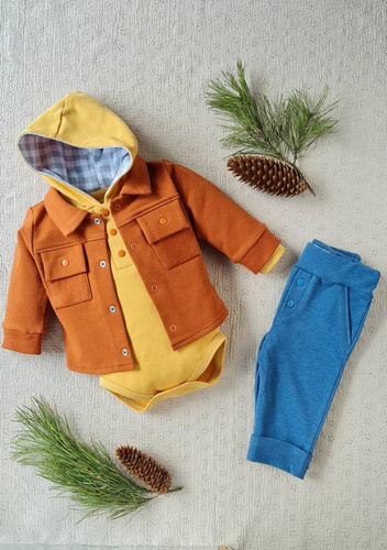 281K Jack Body z kapturkiem Marija - musztardowy