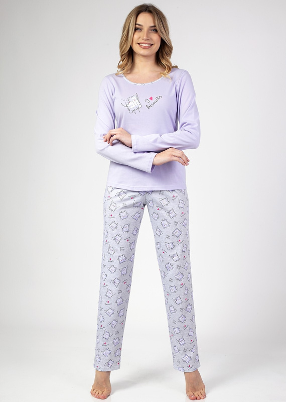 675 Piżama damska Regina fioletowy