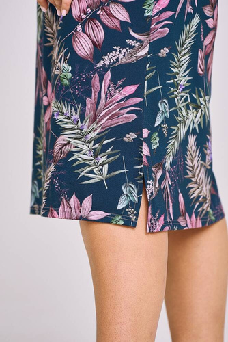 3169 Helen Koszula nocna Taro-granatowy