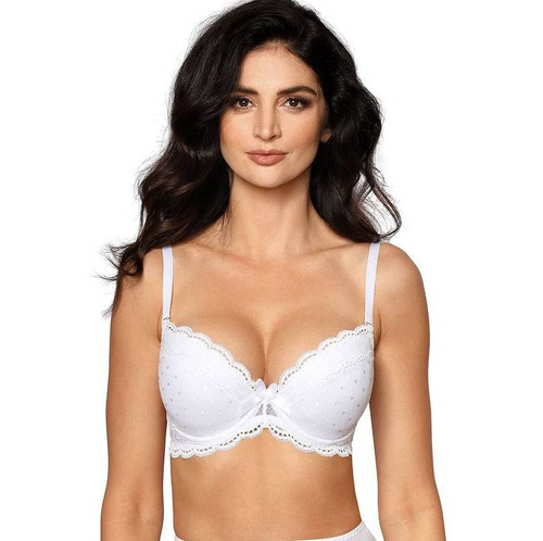 Lagerta Biustonosz push-up Róża biały 
