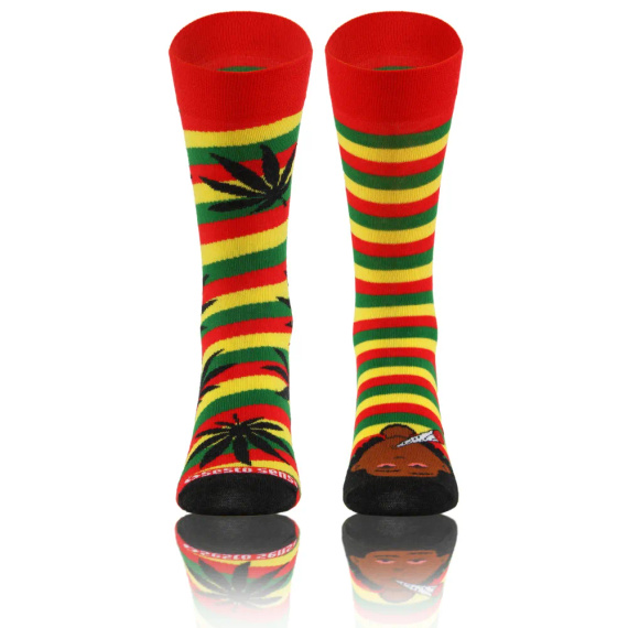 Rastaman Skarpety długie finest cotton dwie różne Sesto Senso żółty 