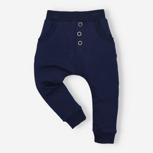 Samoloty Spodnie z bawełny organicznej Nini granatowy