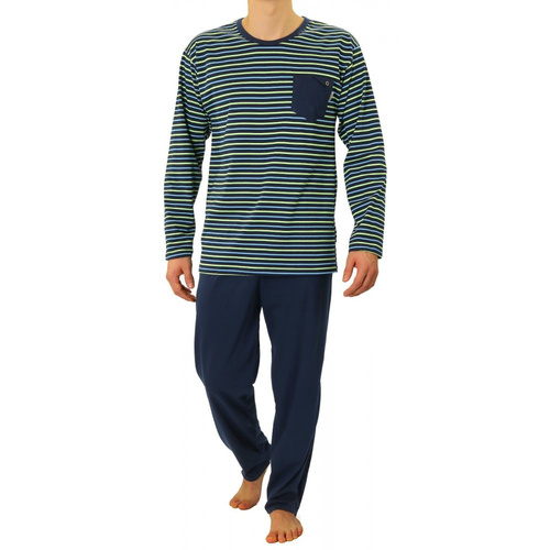 02 Piżama Męska długi rękaw i spodnie Sesto Senso - K67L