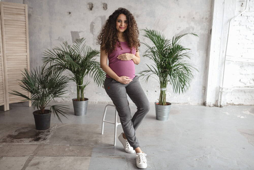 Milk Top koszulka ciążowa i do karmienia Milk&Love rose brown