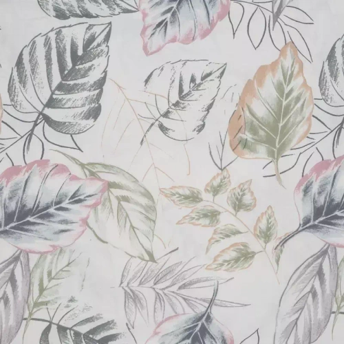 Sara 26 Pościel bawełniana Liście Eurofirany szary