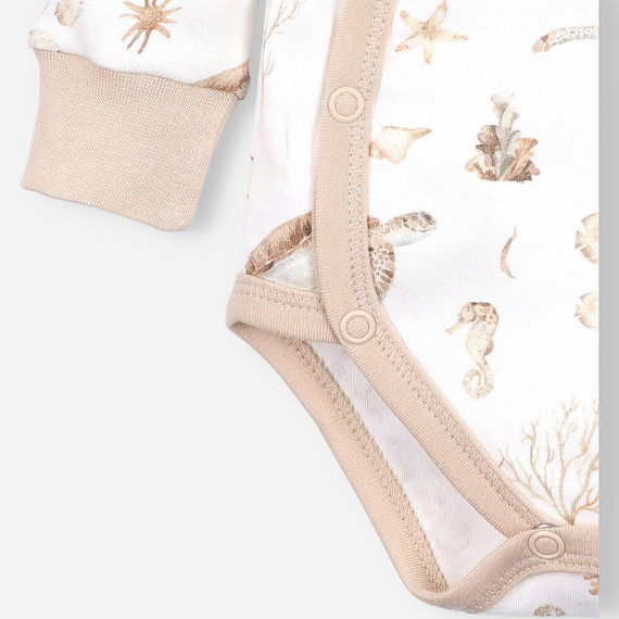 Turtles Body kopertowe z bawełny organicznej Nini druk