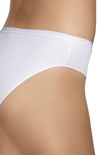 Figi bikini Selene 400 biały dwupak bawełniane gładkie klasyczne