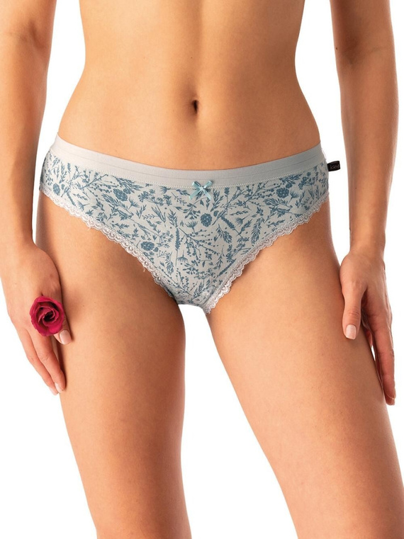 Figi damskie LPR 830  Key  zielony miętowy – bawełna, 2-pak w pudełku, wygodne i klasyczne