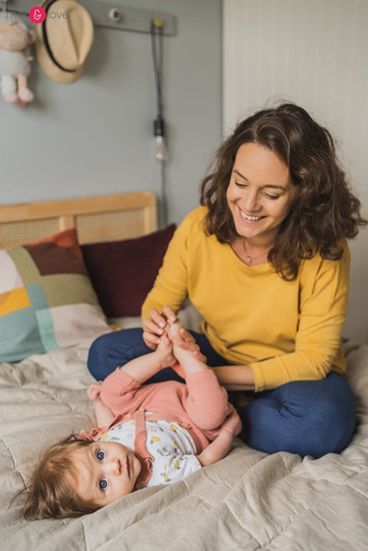 Two Ways bluzka ciążowa i do karmienia dwustronna  Milk&Love ochra