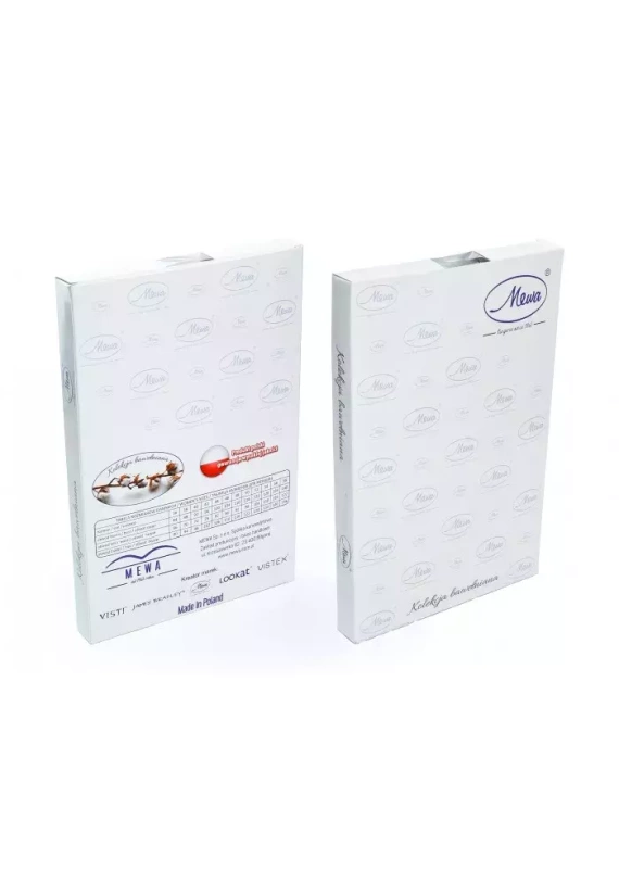 86410 Adelajda koszula nocna z rozpinanym dekoltem Mewa kwiaty 