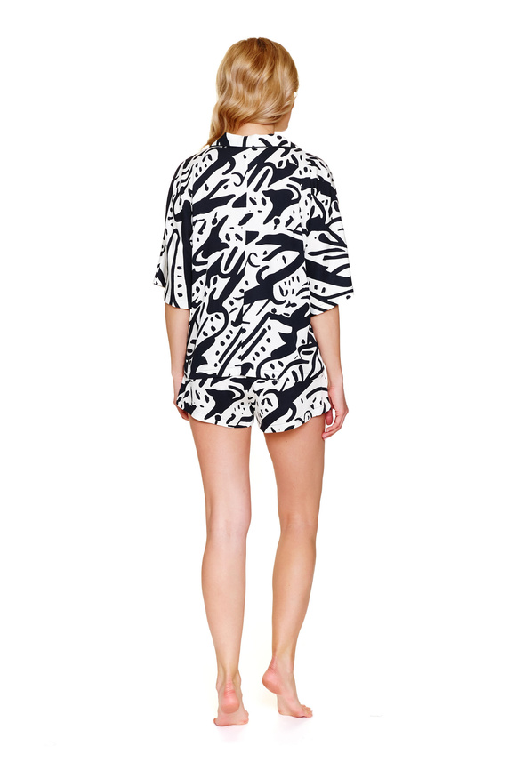 7310 Piżama damska Doctor Nap La Palma – krótki komplet, 100% wiskoza