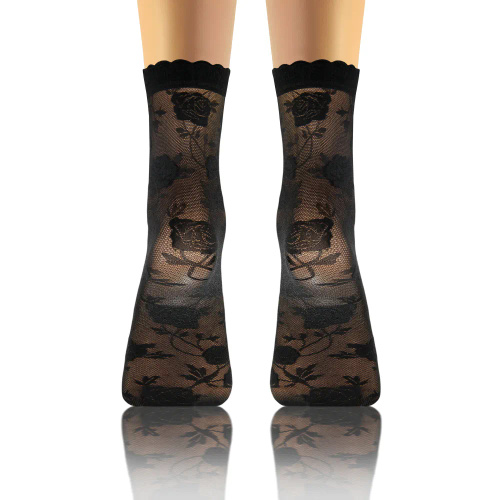 Skarpetki damskie Sesto Senso wzór 010 róże