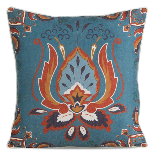 Декоративна наволочка Len 11 з принтом Eurofirany, - бірюзова