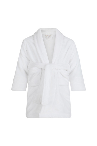 Calido Szlafrok dziecięcy polarowy ByShelly - biały