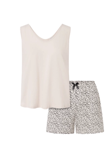 Make It Happen Piżama damska Momenti Per Me beige	