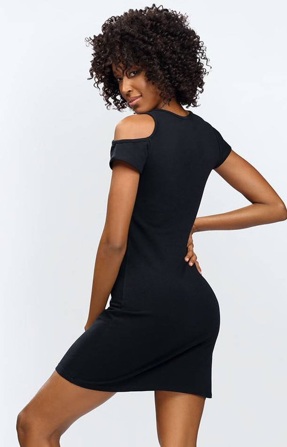 Esi Sukienka bawełniana DKaren - czarny