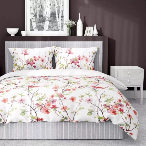 5490 A Pościel satynowa Detexpol Satin Stories biały | 100% bawełna, splot satynowy, zamek, opakowanie prezentowe