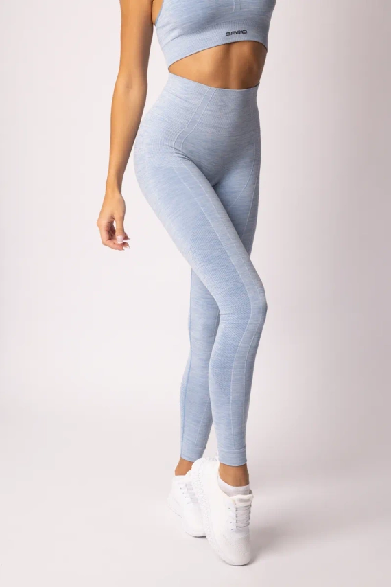 Melange legginsy damskie Spaio linchen blue