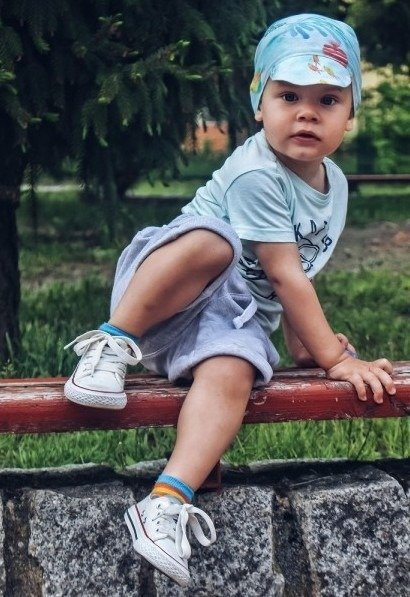 Chustka z daszkiem 100% Bamboo Tropical Vibes - Makaszka