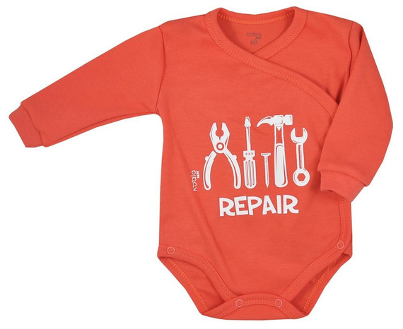 Body rozpinane "NARZĘDZIA" Koala- pomarańczowe