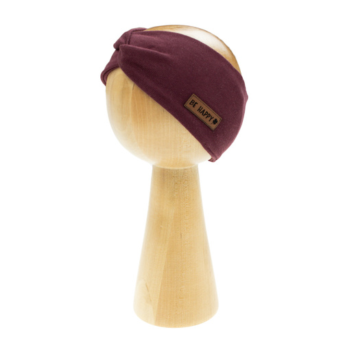 217066 Alisa Opaska Nicol bawełniana prążek – burgund