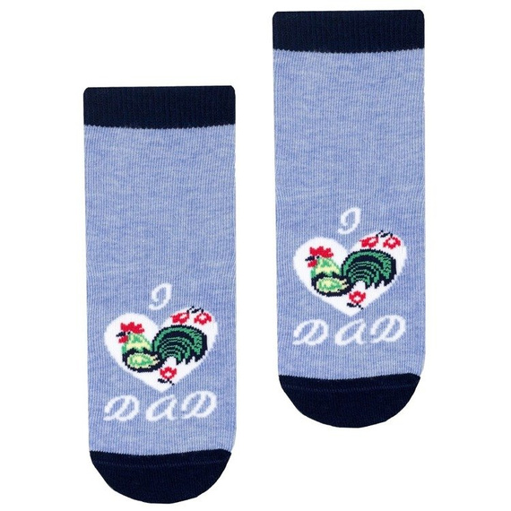 art.138 Skarpety Cotton Candy Folk Steven niebieski jasny melanż 097