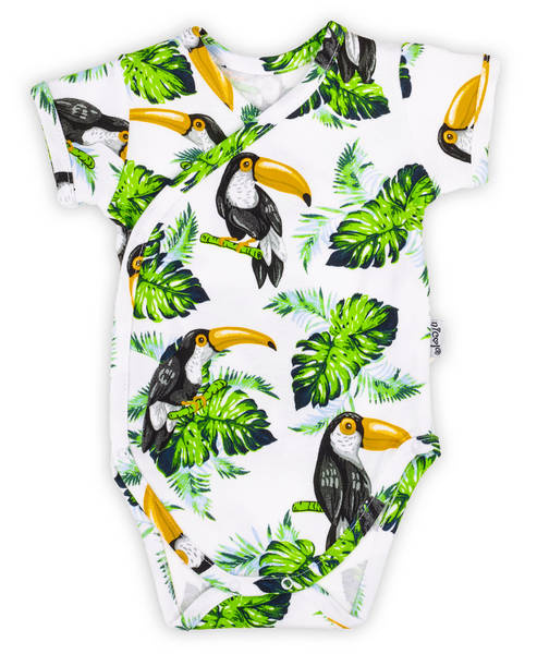 186096 Tukan Body z krótkim rękawem rozpinane Nicol - wzór