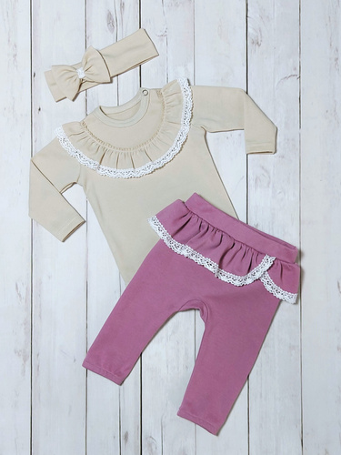 Eliza Spodnie niemowlęce Bambarillo wrzos