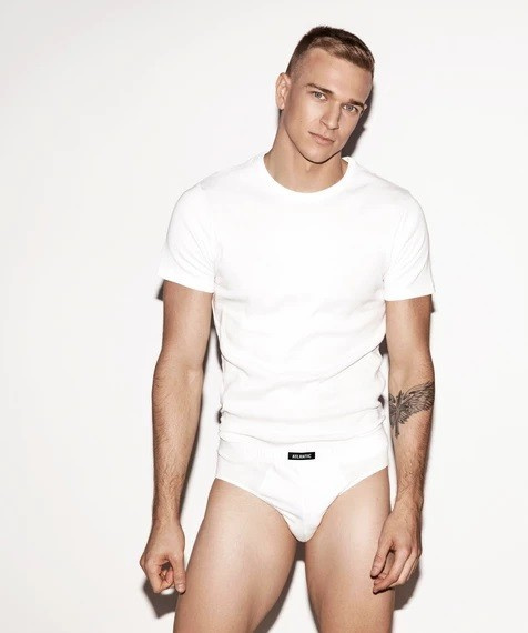 3BMP-006 A'3 Slipy męskie Atlantic biały