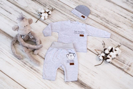 Spodenki bawełniane "Monkey" Terjan - szary