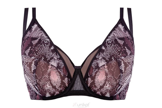 Zuma full cup biustonosz usztywniany Unikat czarny