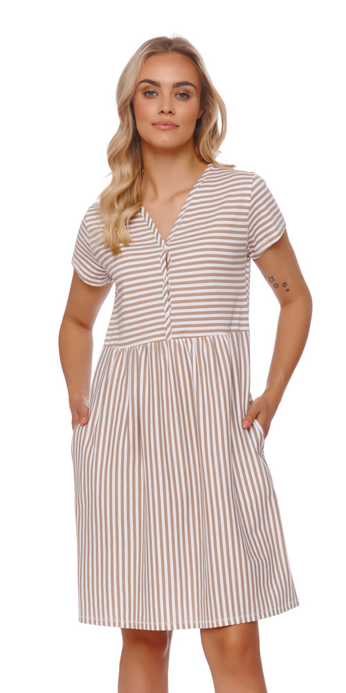 9928 Koszula ciążowa i do karmienia Doctor Nap - stripes