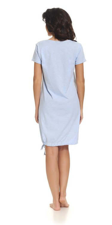 9081 Koszula nocna ciążowa i do karmienia Dobranocka - blue grey