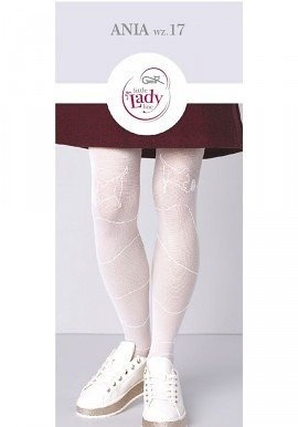 Ania Rajstopy Little Lady wz.17 Gatta bianco