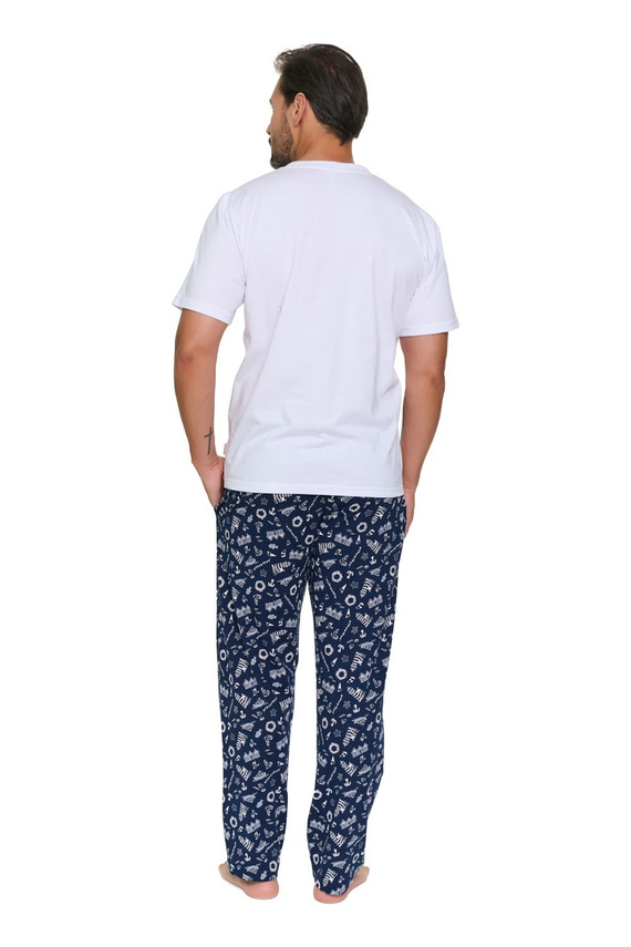 Piżama Męska Doctor Nap 7554 Sunny Coast Bawełna Długie Spodnie